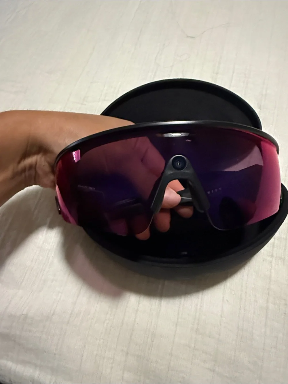 Oakley Black Semi-Hard Sunglasses Case with Silver Logo